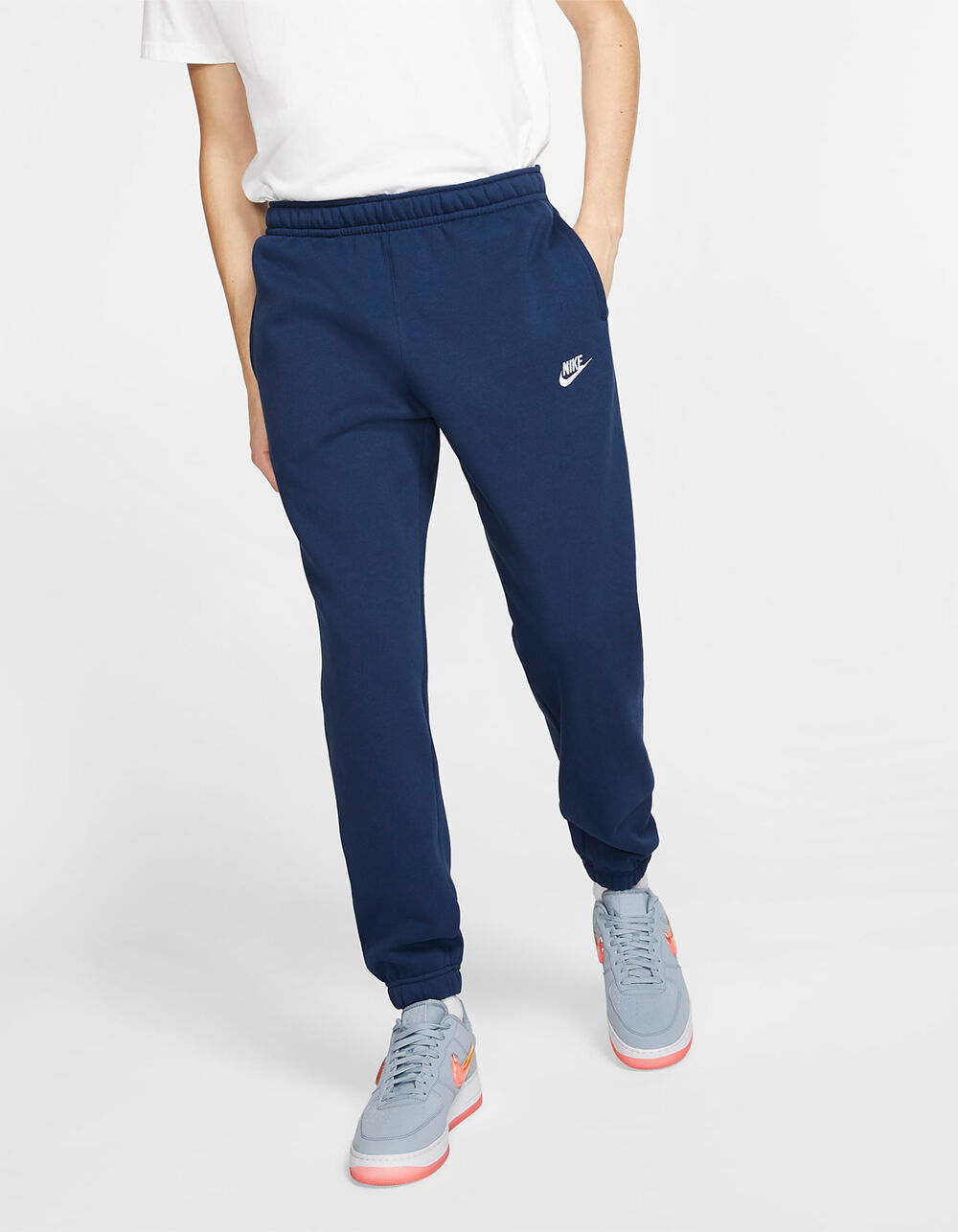 Nike Mens Sportswear Sweatpants Straight Leg Navy Size Navy Classic