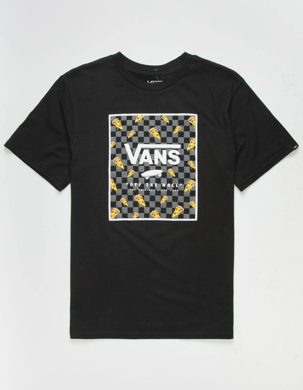 VANS Print Box Pizza Boys Black T-Shirt - BLACK | Tillys