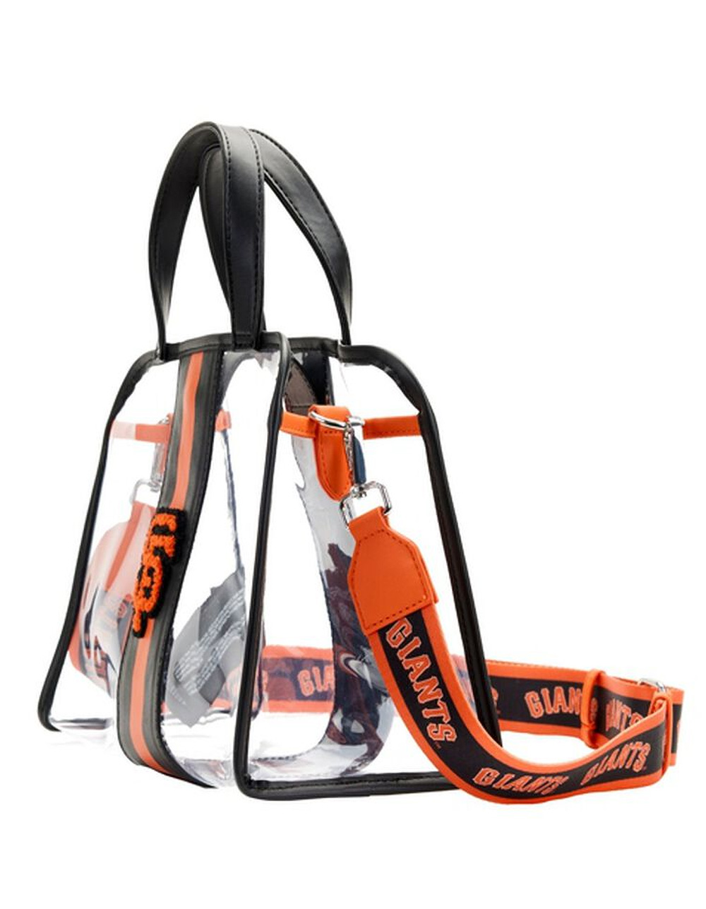 LOUNGEFLY x MLB SF Giants Stadium Crossbody Bag with Pouch - CLEAR/MULTI