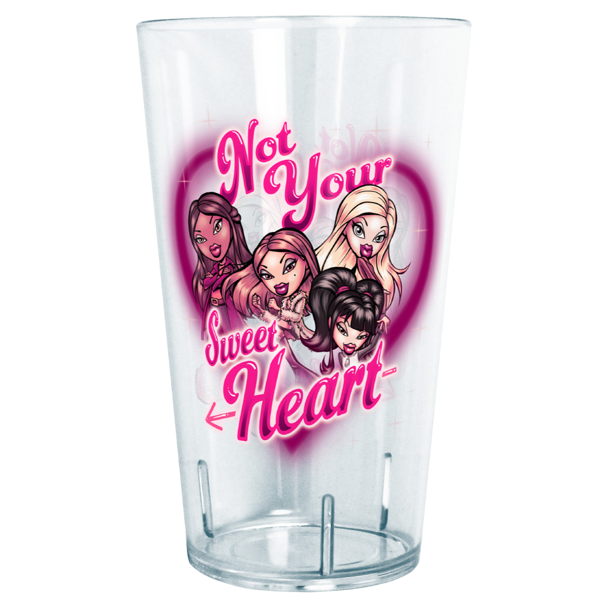 BRATZ 24 oz. Not Your Sweetheart Plastic Cup - CLEAR