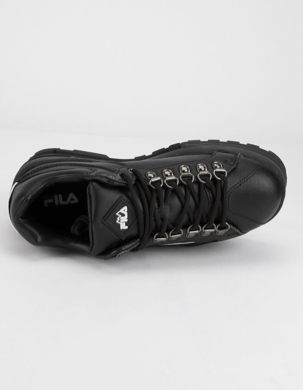 elegant Trein artikel FILA Trailblazer Wedge Black Womens Platform Shoes - BLACK | Tillys
