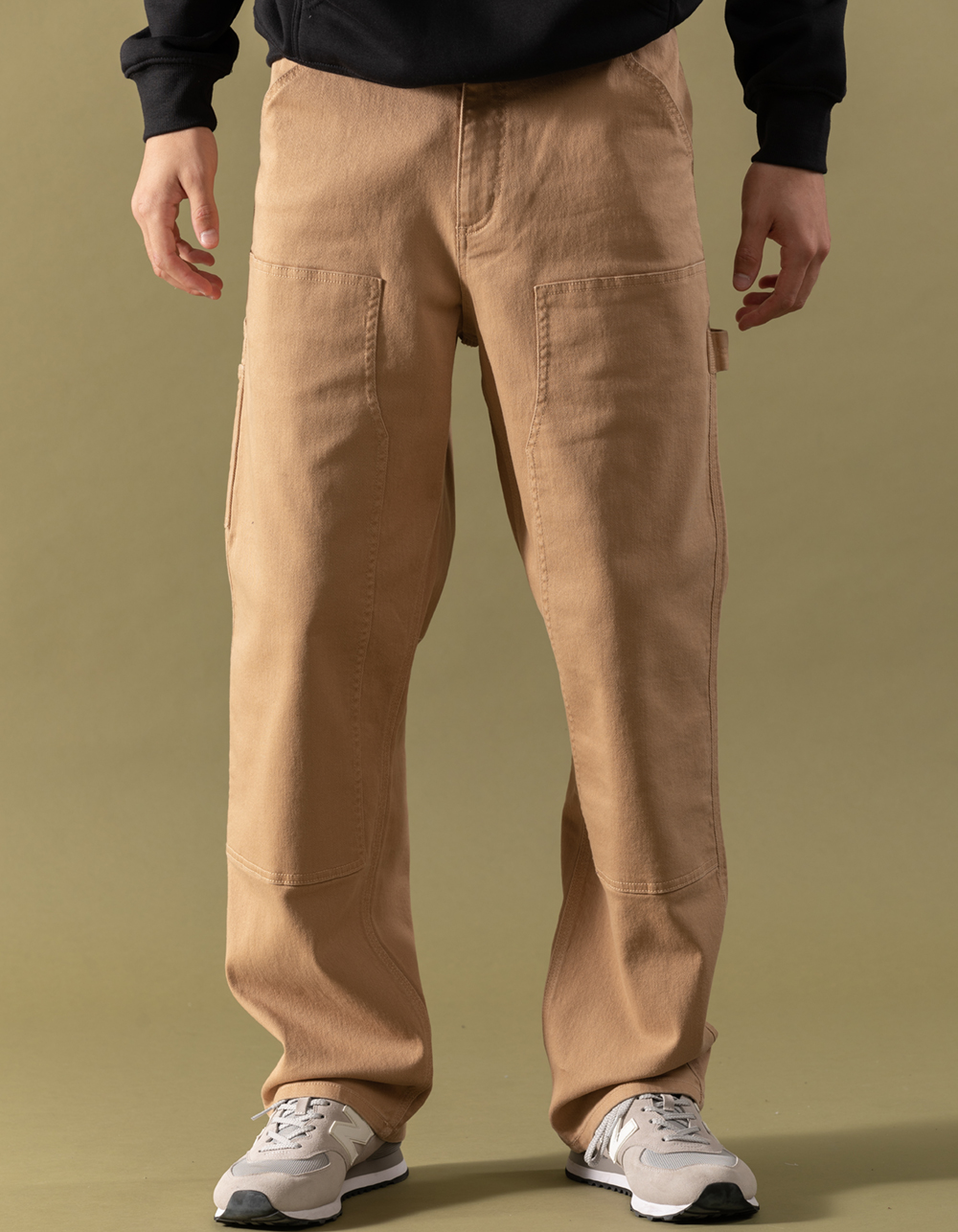 Slim Fit Cotton Twill Pants - Light gray - Men | H&M US