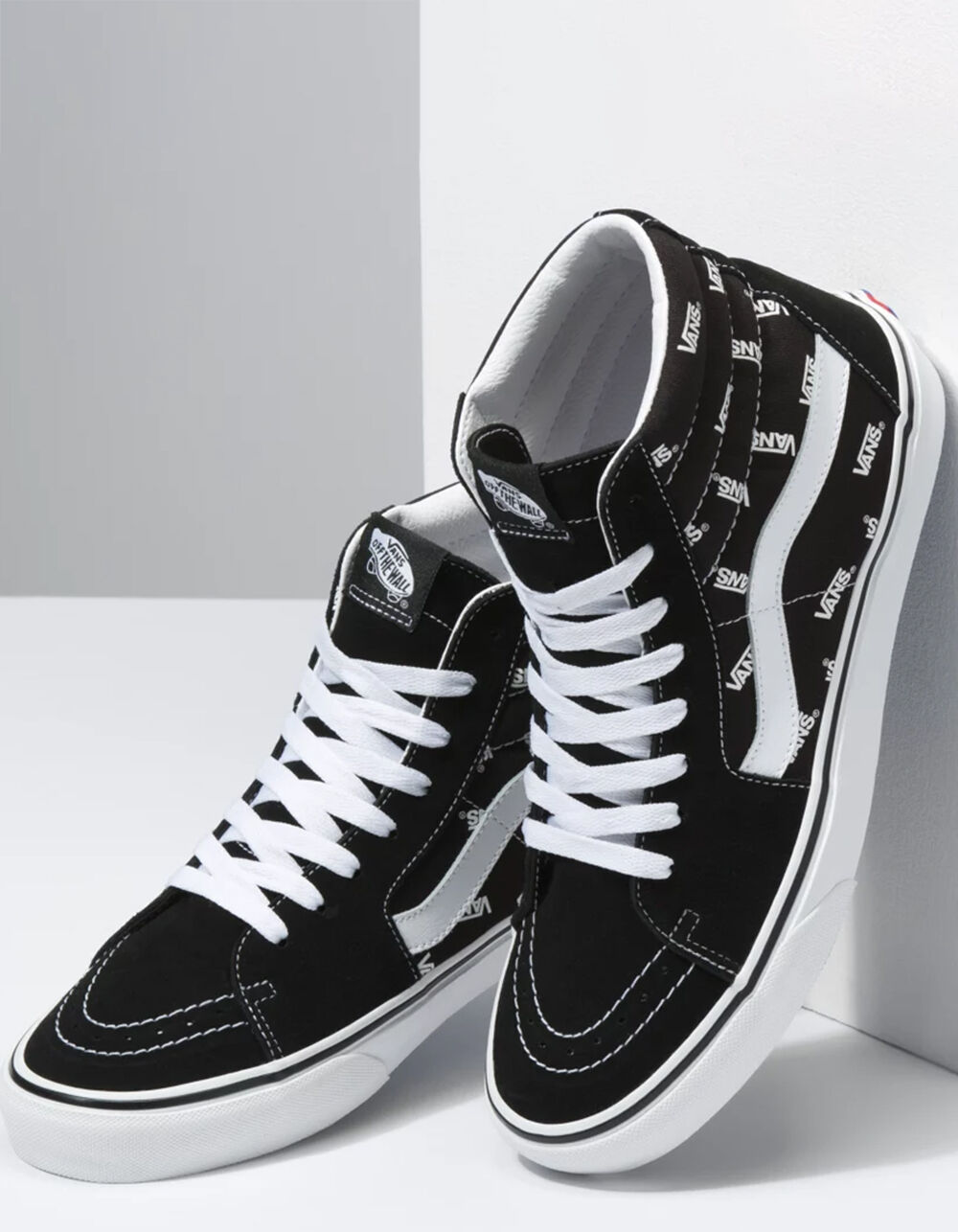 VANS Sk8-Hi Black & True White Shoes - BLKWH - VN0A32QGQW7