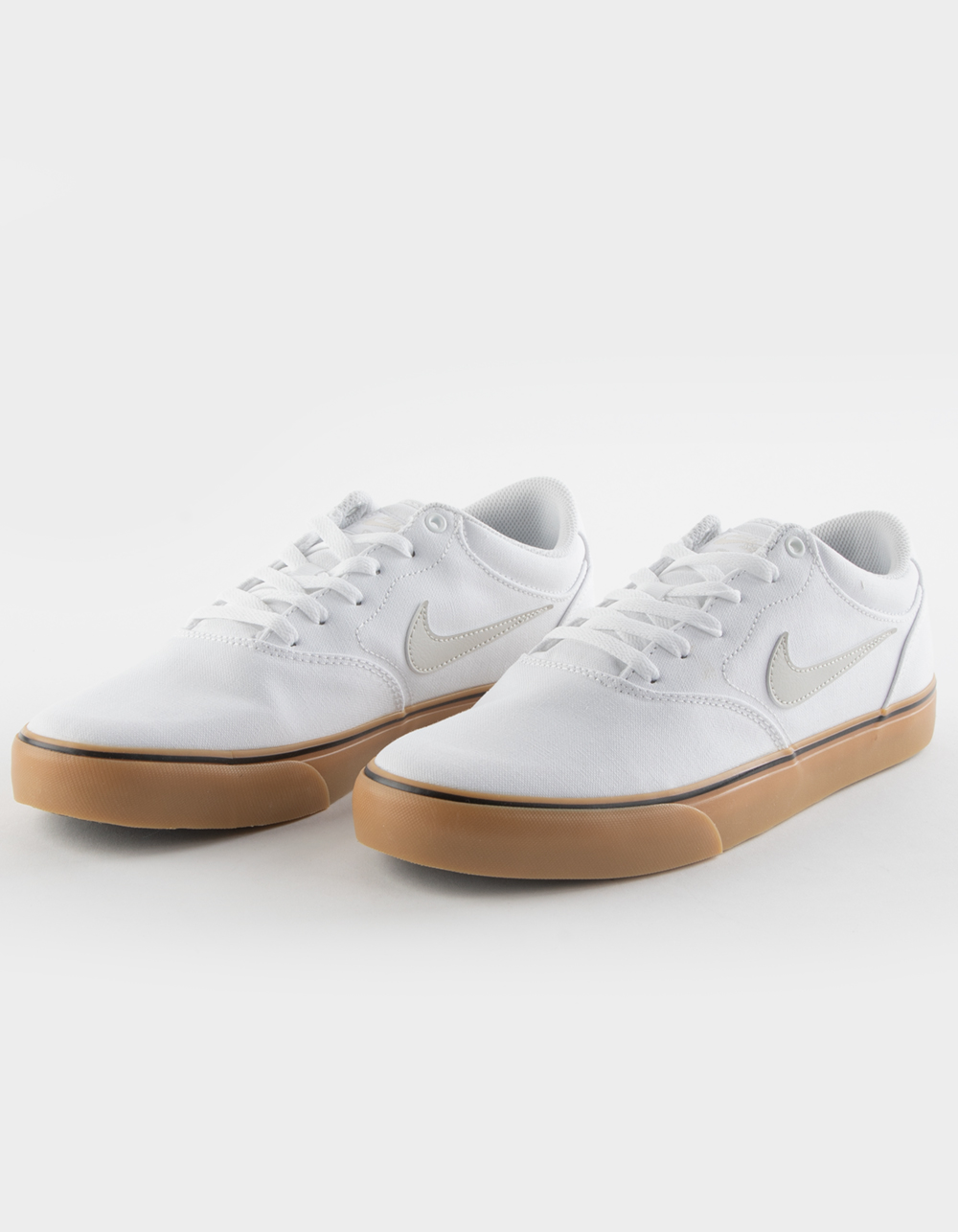 Nike SB Chron 2 White Canvas Skate Shoes