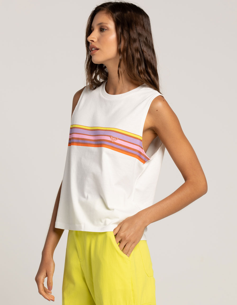 ROXY x Bosworth Surf Tee Muscle Kate Kind Kate | WHITE - Womens Tillys