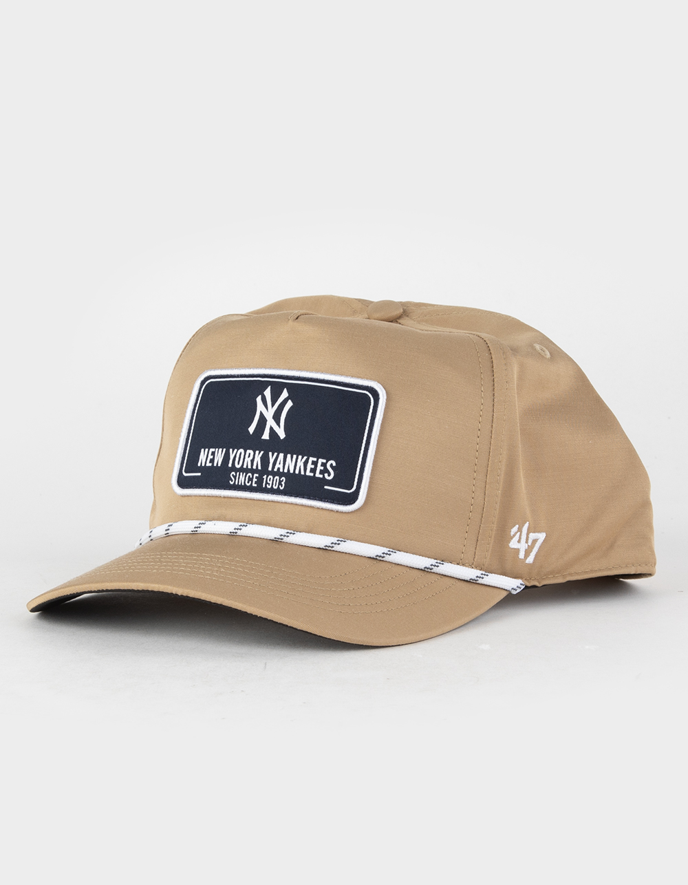 New York Yankees Natural Khaki 47 Brand Clean Up Dad Hat Baseball Cap