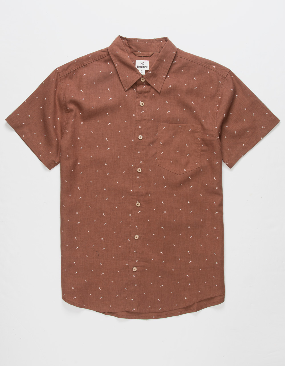 TENTREE Mushroom Mancos Mens Button Up Shirt - BROWN | Tillys