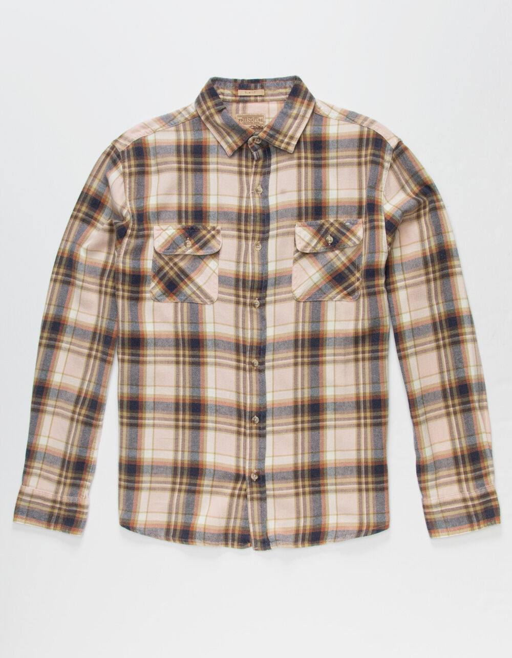 FREE NATURE Mens Plaid Flannel - PINK | Tillys