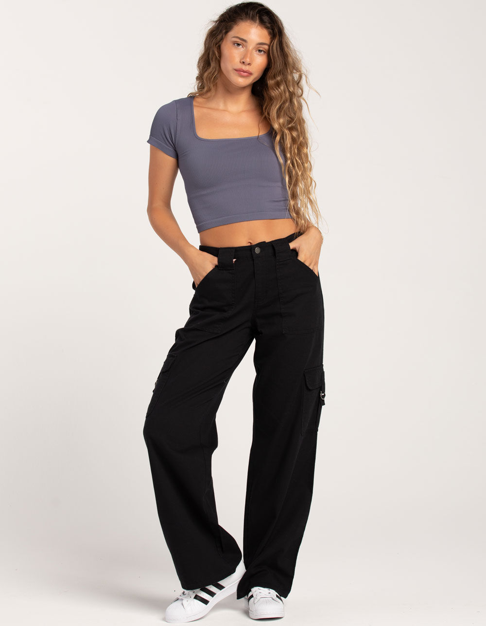 Buy Juicy Couture Girls Tape Wide Leg Joggers Black
