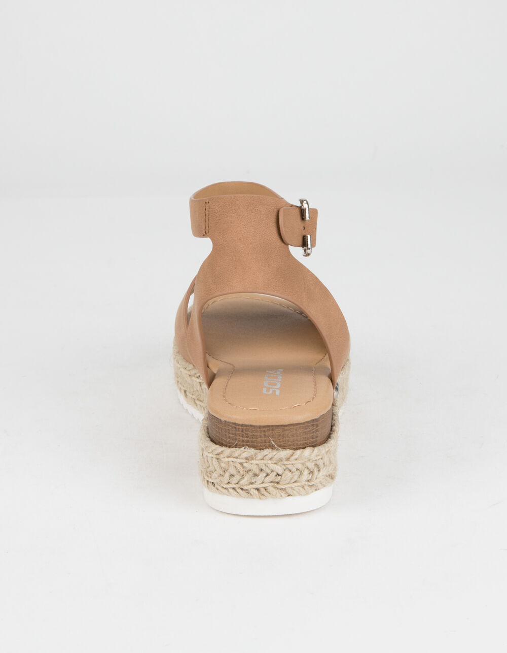 SODA Ankle Strap Girls Tan Espadrille Flatform Sandals - TAN | Tillys