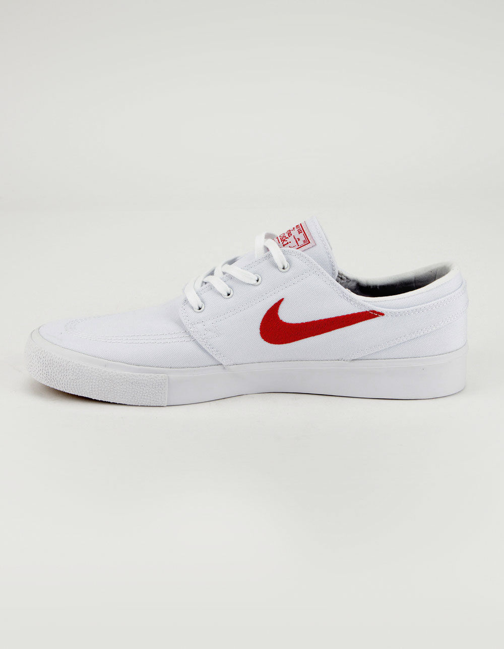 cáncer Dispersión Persistencia NIKE SB Zoom Stefan Janoski Canvas RM Mens White & Red Shoes - WHITE COMBO  | Tillys