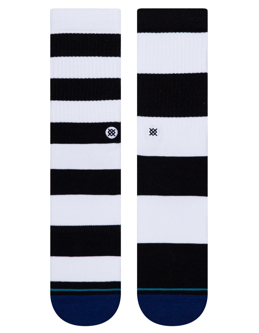 STANCE Mariner Stripe Mens Crew Socks - BLACK/WHITE | Tillys