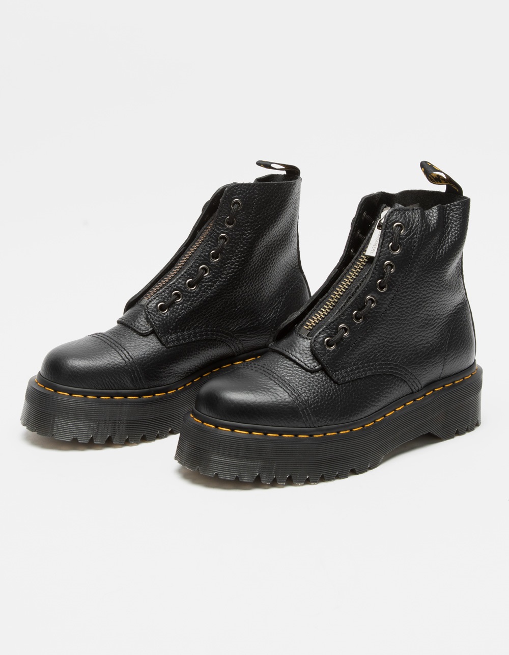 DR. MARTENS Sinclair Leather Womens Black Platform Boots - BLACK | Tillys