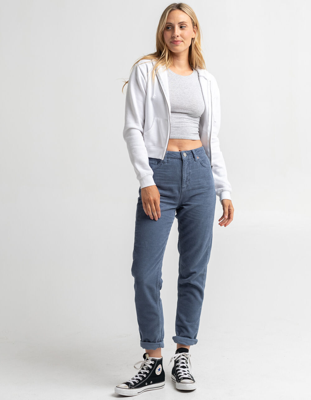 BDG, Pants & Jumpsuits, Urban Outfitters Bdg Mom High Rise Baggy Corduroy  Pants 29 Blue Straight Leg