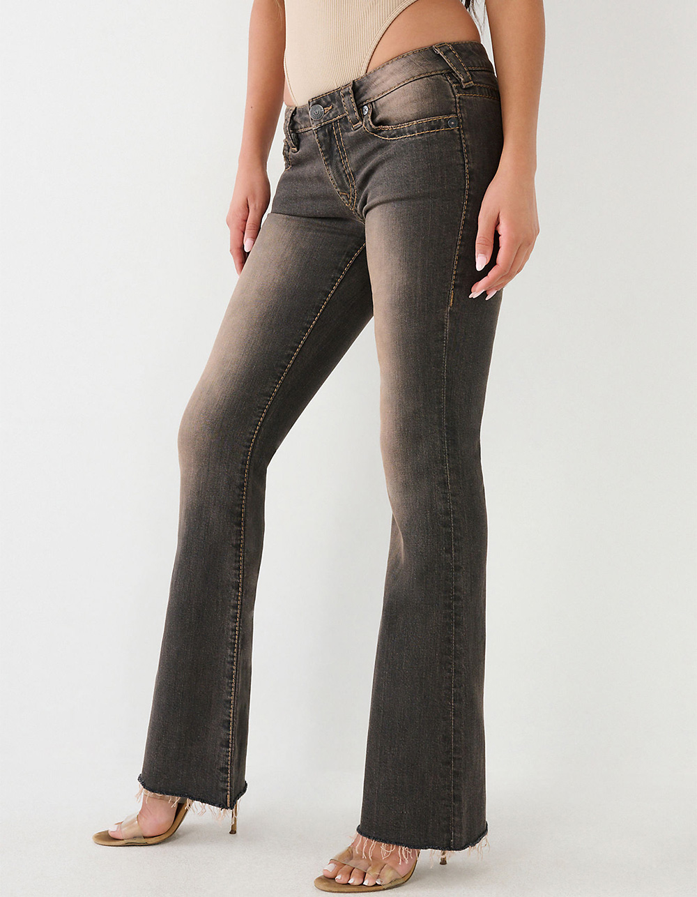 Sisney High Waist Boot Cut Jeans For Women