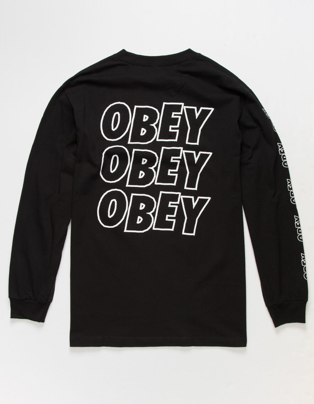 OBEY Obey Stacked Mens T-Shirt - BLACK | Tillys