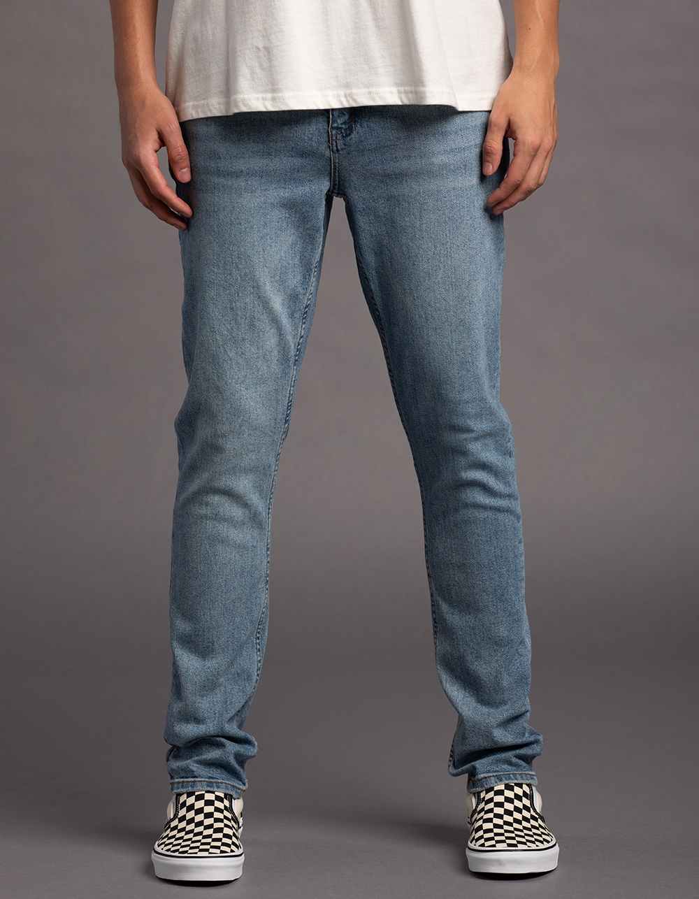 RSQ Mens Slim Taper Jeans - MEDIUM WASH