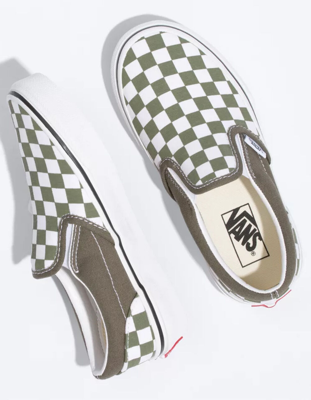 VANS Checkerboard Classic Slip-On Kids Shoes - GRAPE LEAF/TRUE WHITE ...