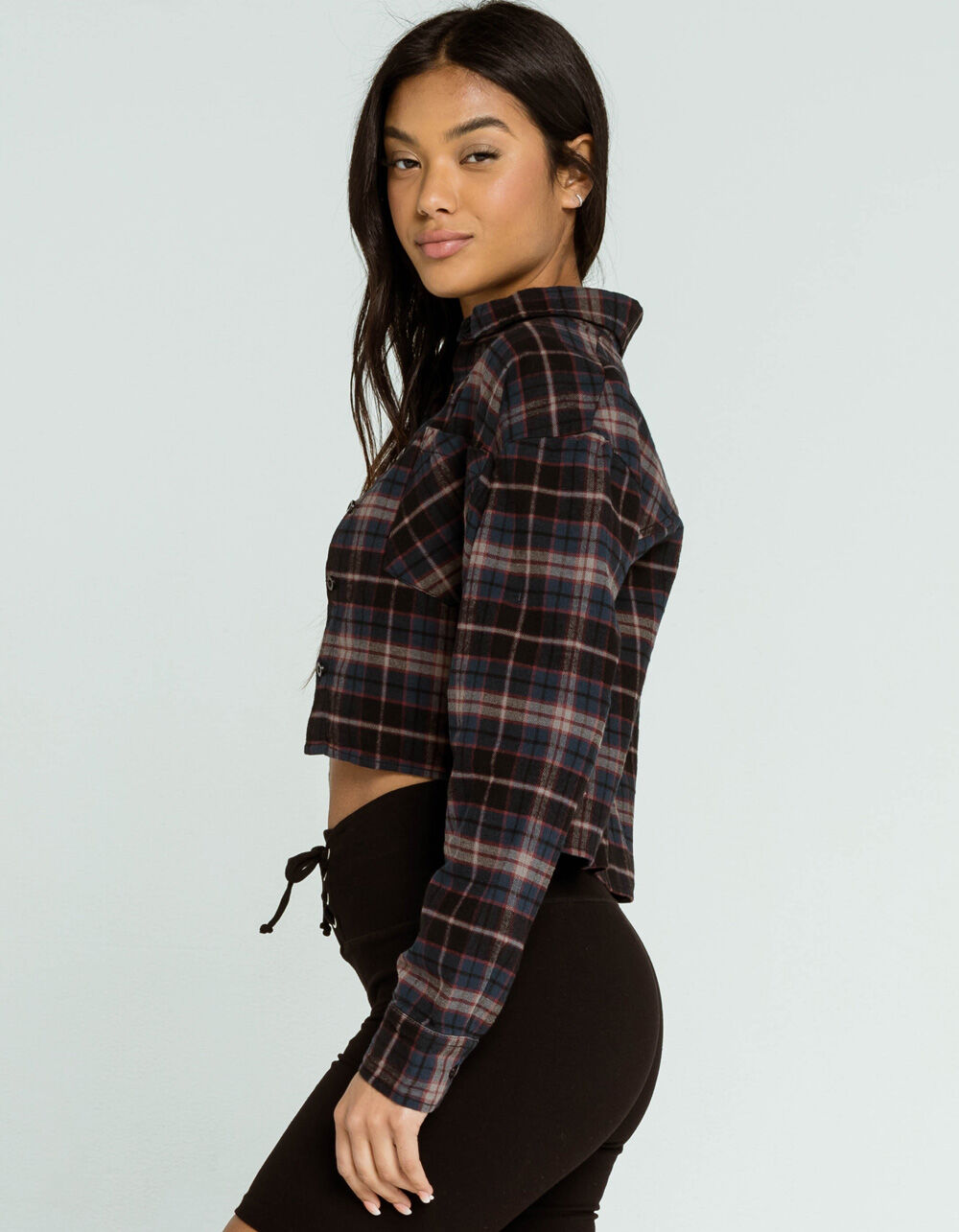 Gilded Intent Women's Cropped Flannel Shirt