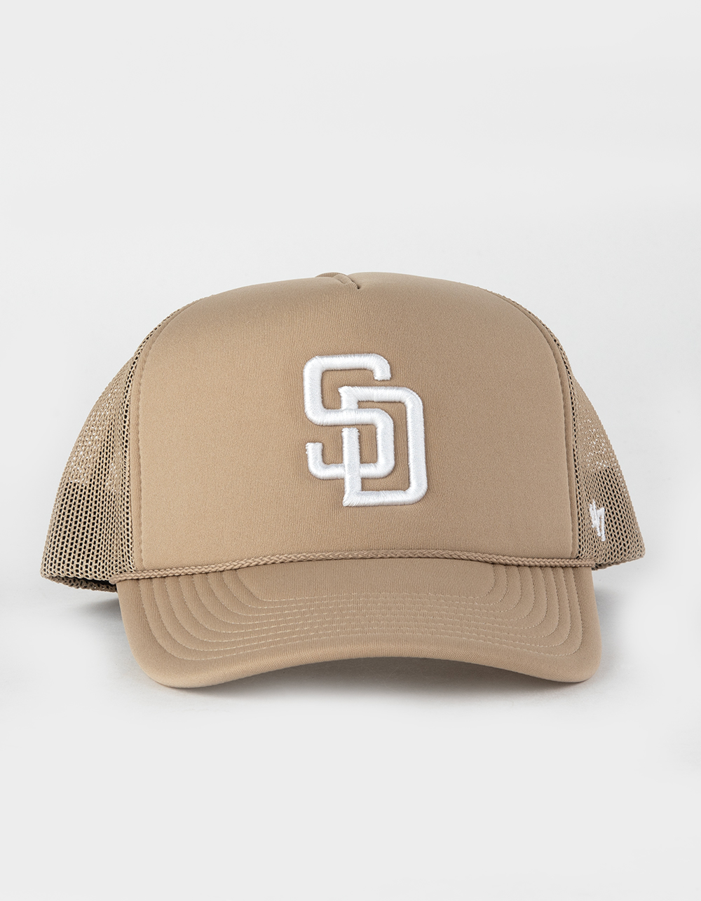 Men's San Diego Padres '47 Brown Foamo Trucker Snapback Hat