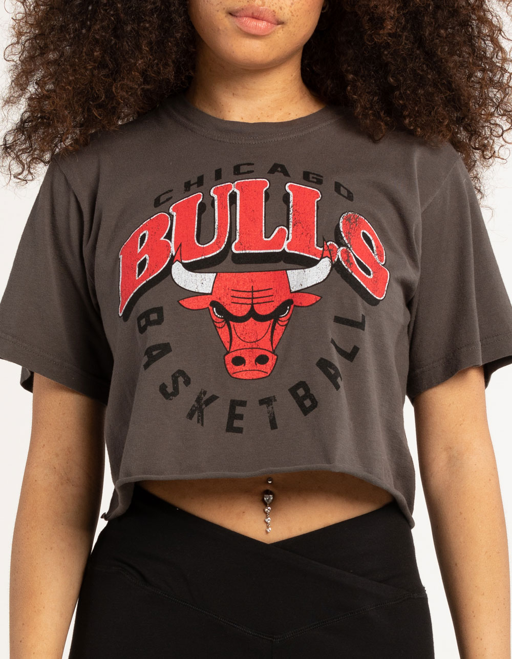 Crop Top Chicago Bulls Licensed Sweatshirt