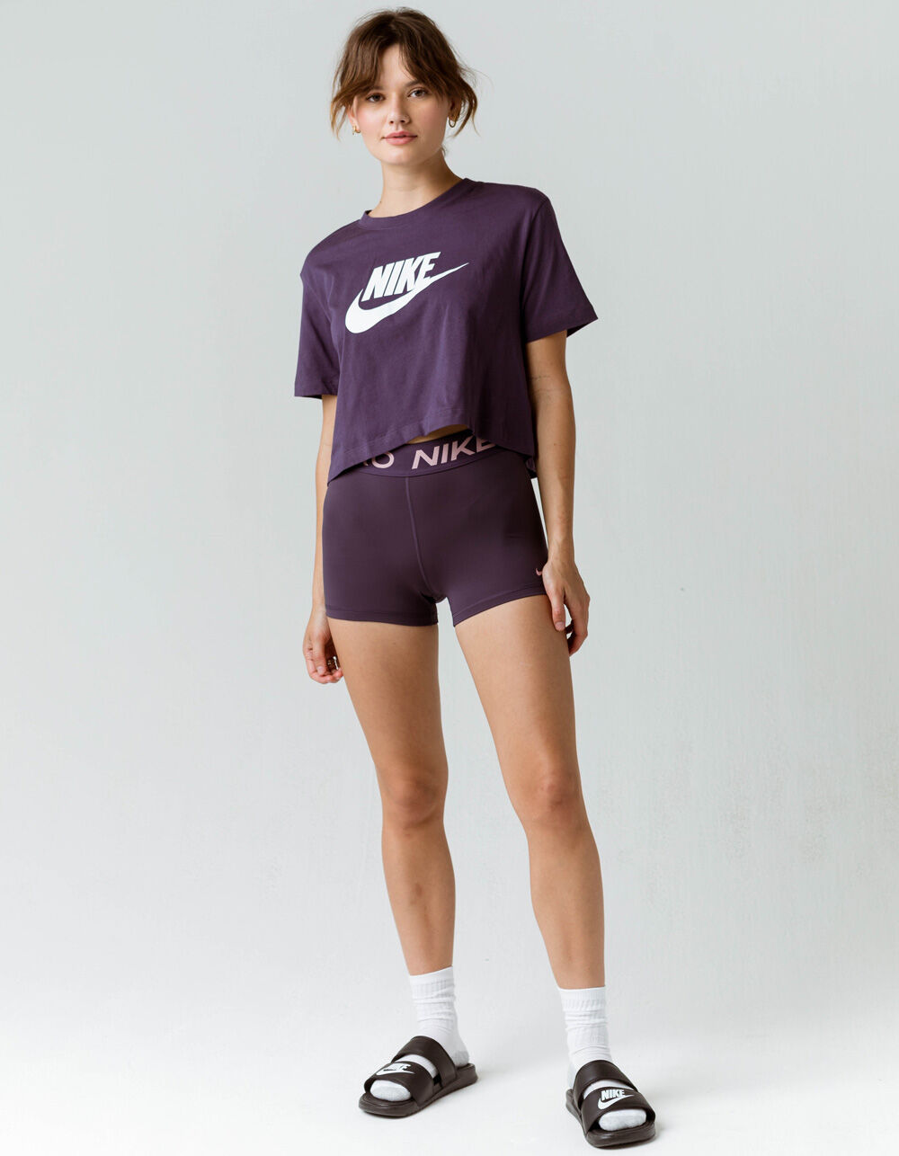 Nike Pro  Cute nike outfits, Nike pro shorts outfit aesthetic, Nike pro  leggings outfit for school