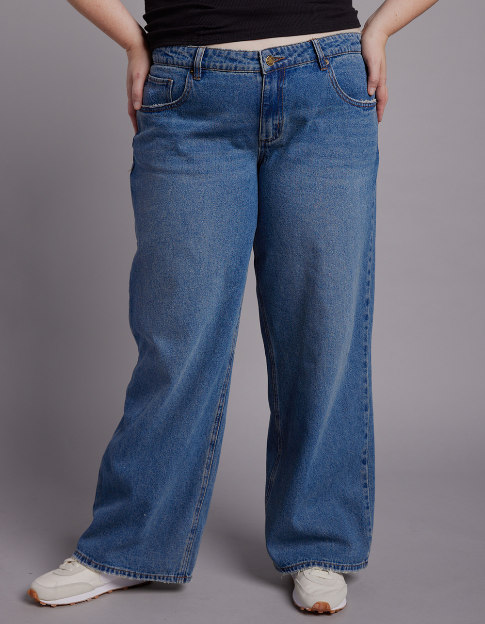 RSQ Womens Low Rise Baggy Jeans - MEDIUM WASH | Tillys