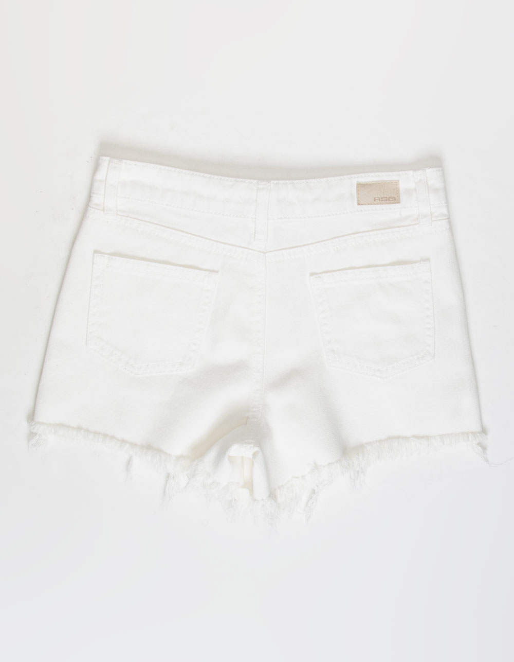 RSQ Girls Vintage High Rise Destruct Denim Shorts - WHITE | Tillys