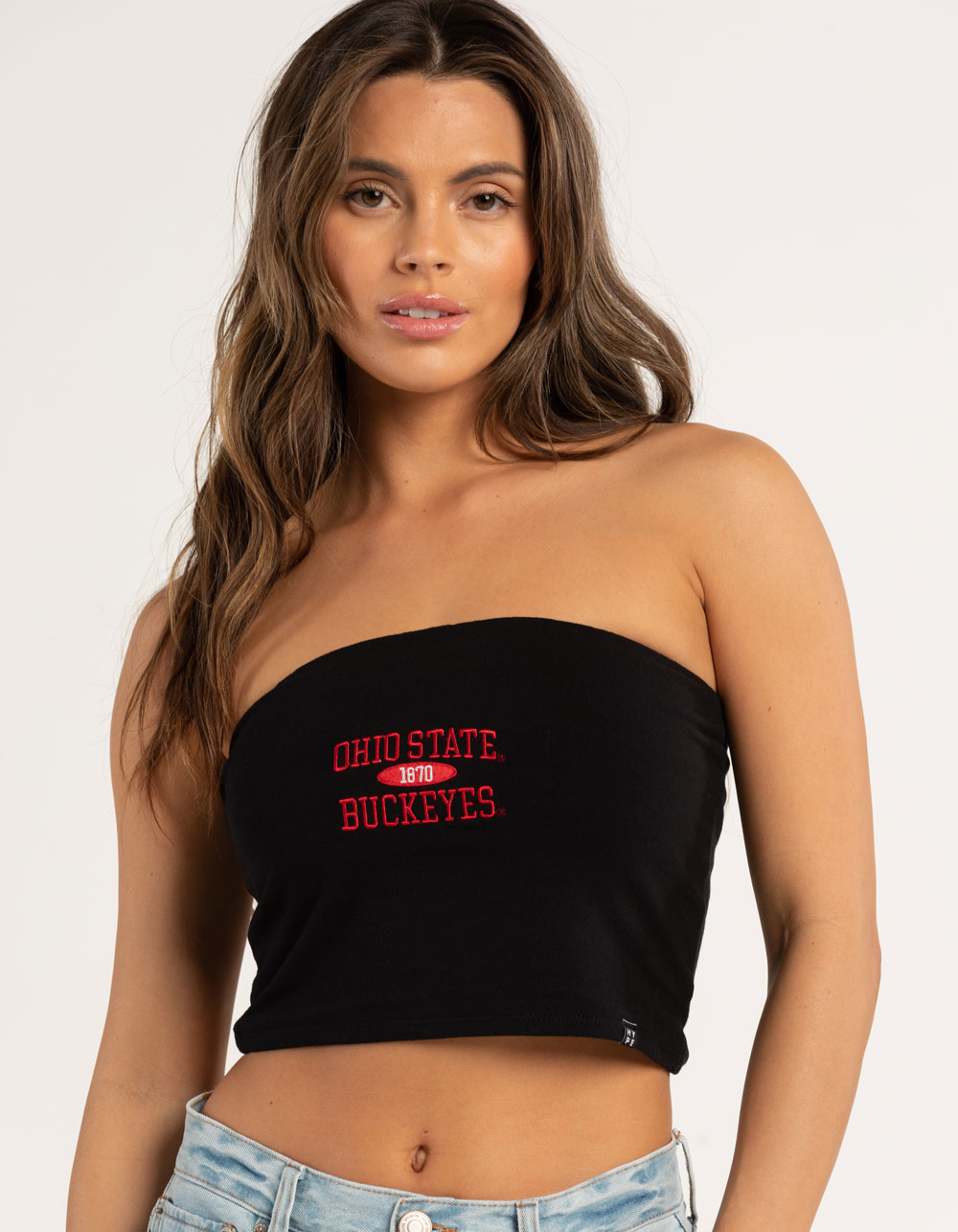 HYPE AND VICE Ohio State Womens Tube Top