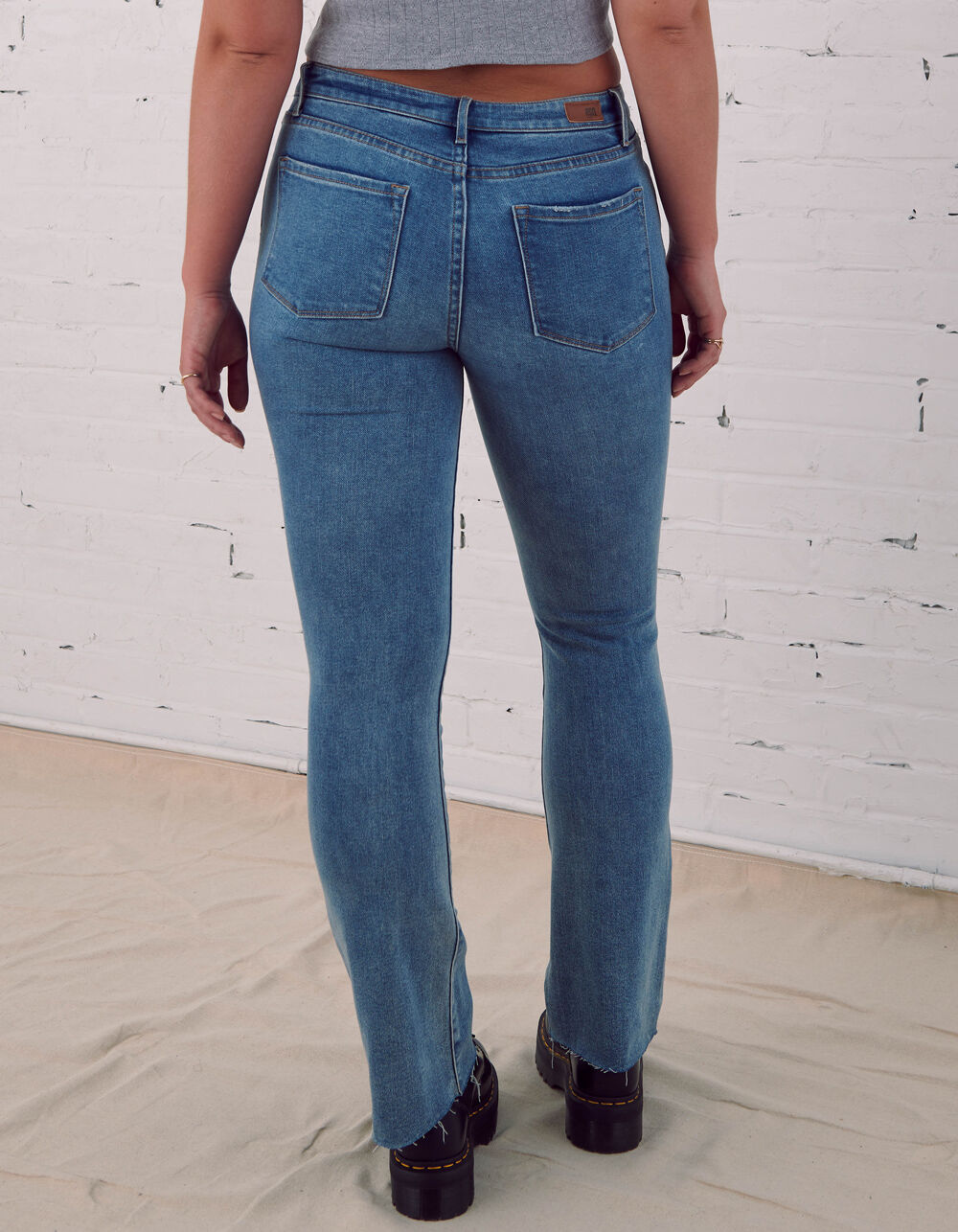RSQ Mid Rise Womens Medium Wash Boot Cut Jeans - MEDIUM WASH | Tillys