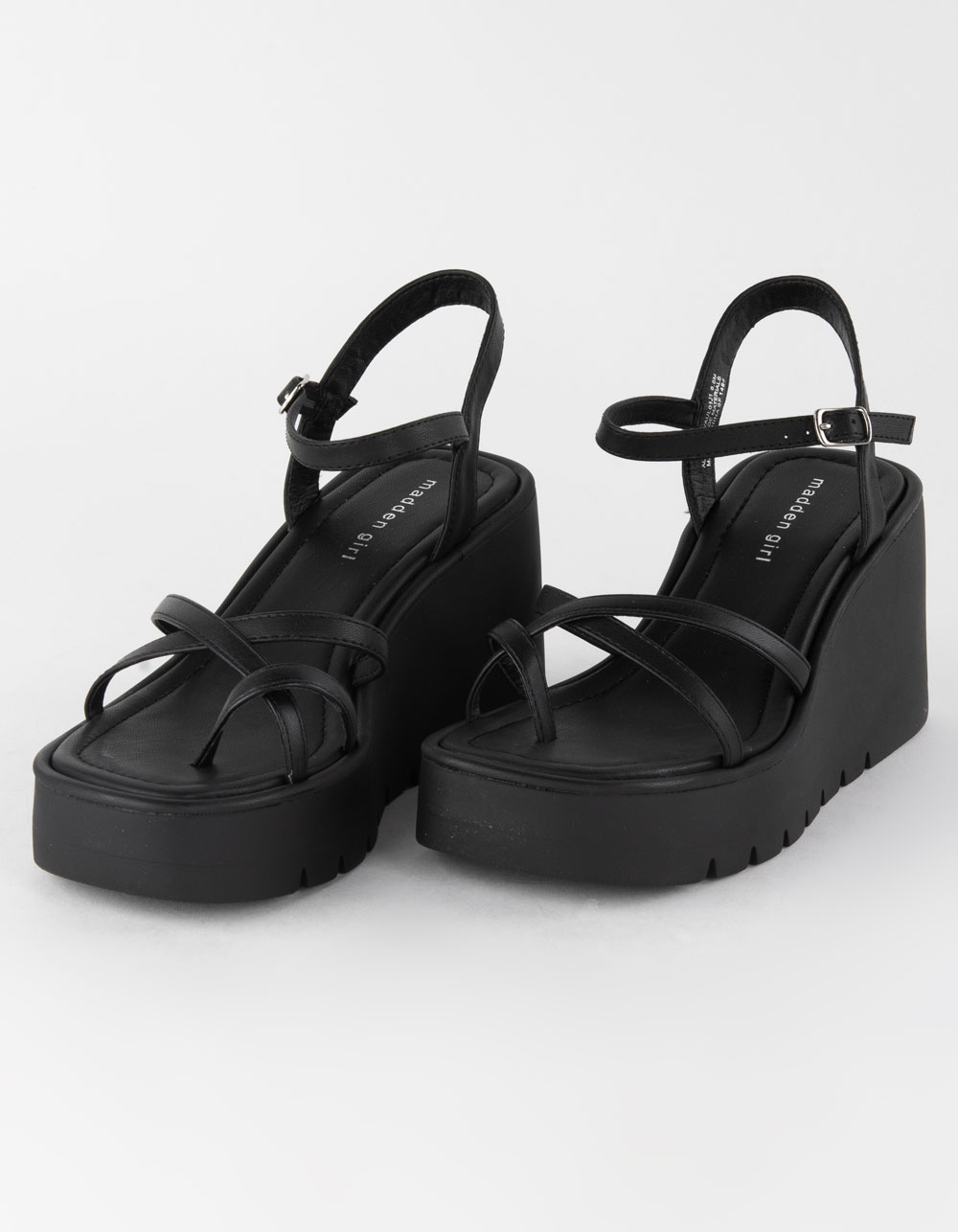 Black Madden Girl Womens Vaultt Wedge Sandal, Sandals