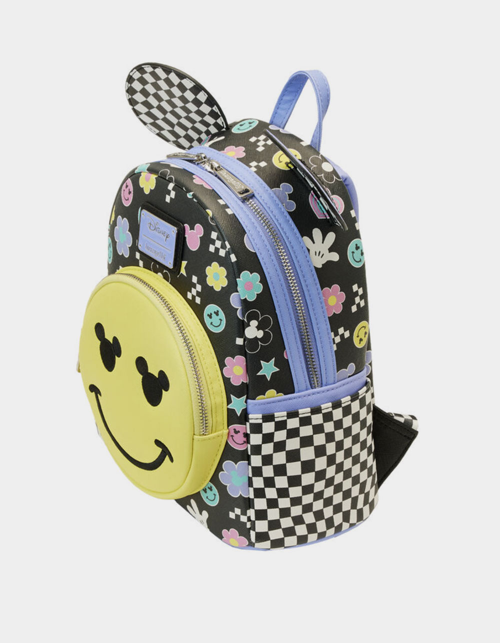 Loungefly Disney Mickey Mouse Patches Denim Backpack