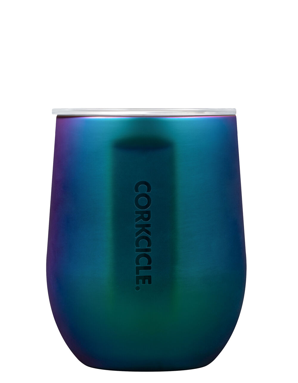 Corkcicle 12 oz Stemless Wine Glass, Triple Insulated Stainless Steel,  Dragonfly