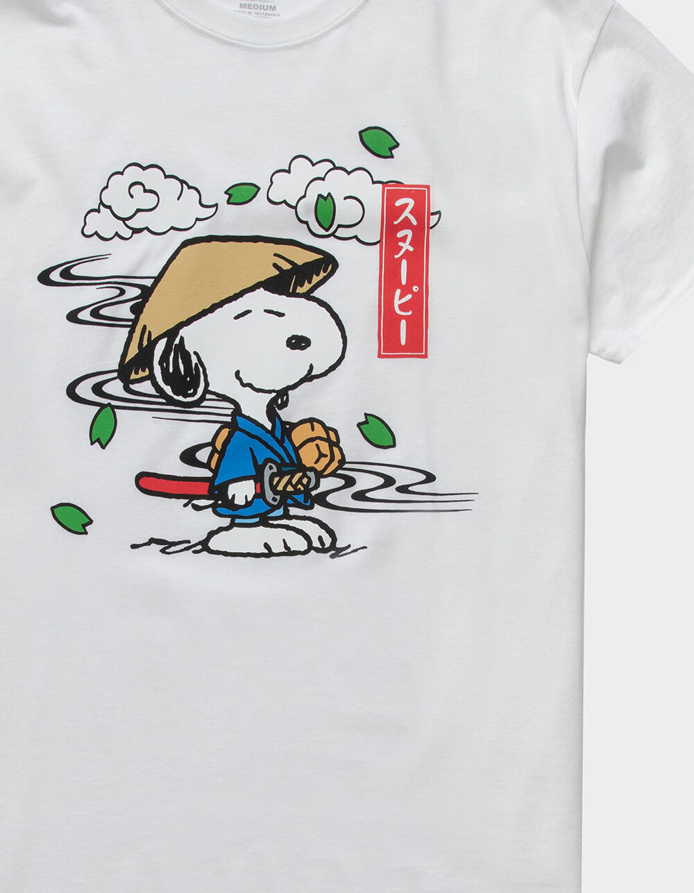 toelage . Kroniek PEANUTS Samurai Snoopy Mens T-Shirt - WHITE | Tillys