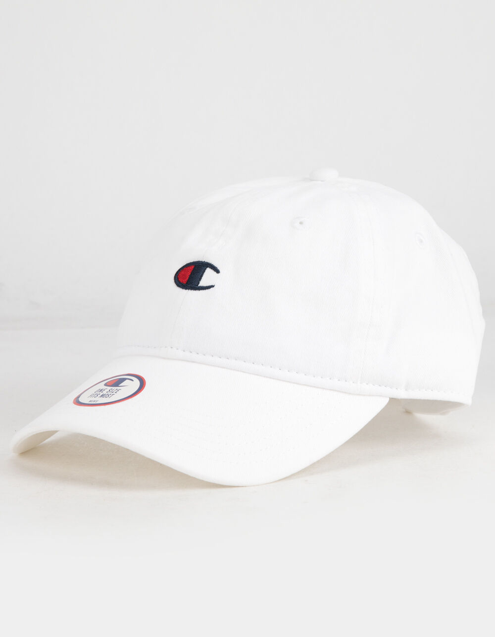 CHAMPION Washed Relaxed Mens Strapback Hat - WHITE | Tillys