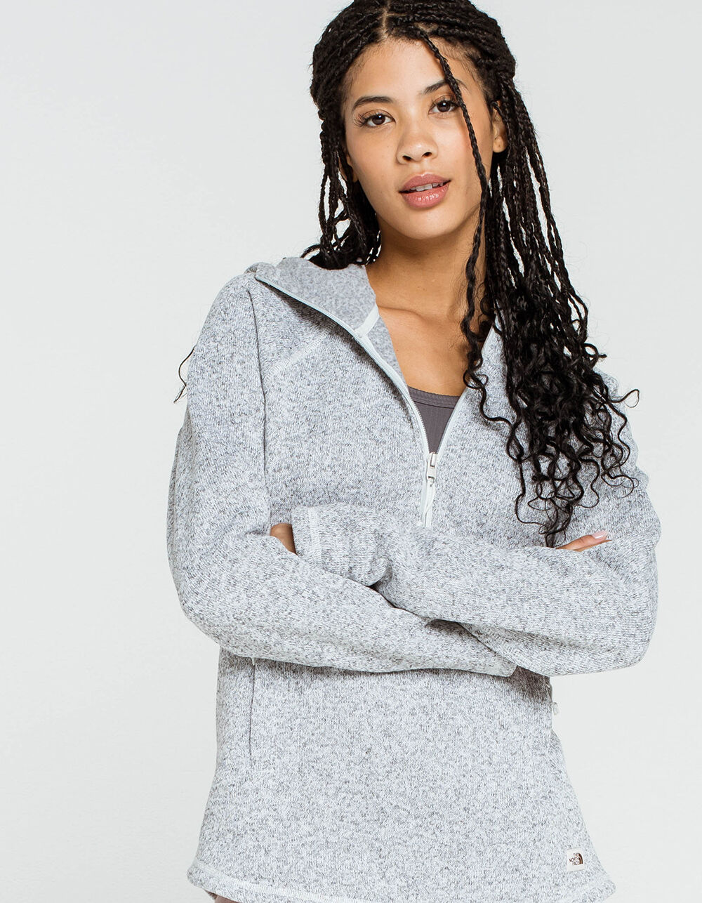 THE NORTH FACE Crescent Womens Hoodie - HEATHER GRAY | Tillys