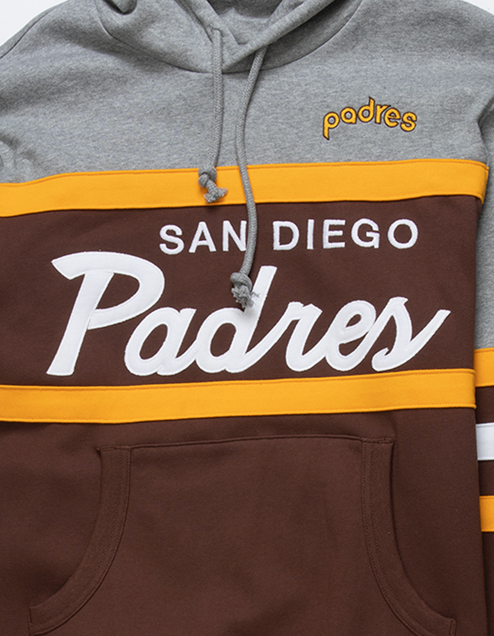 Mitchell & Ness San Diego Padres Headcoach Hoodie Brown