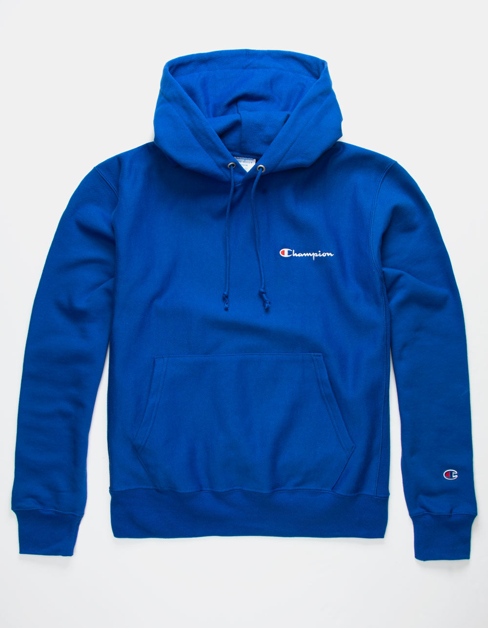 CHAMPION Embroidered Royal Blue Mens Hoodie - ROYAL | Tillys