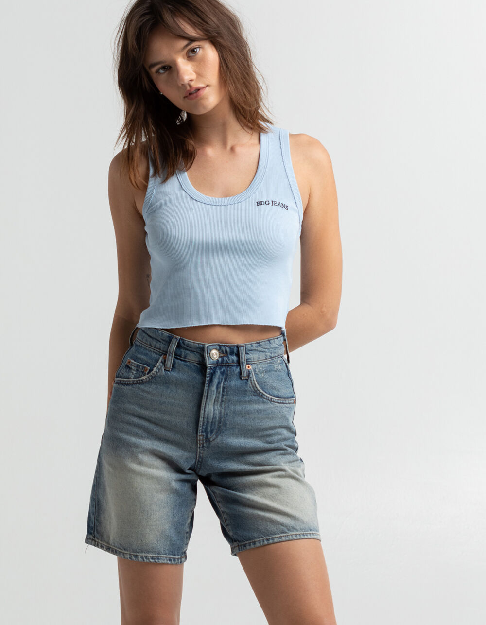 BDG Urban Outfitters Logan Womens Denim Shorts - VINTAGE MED | Tillys