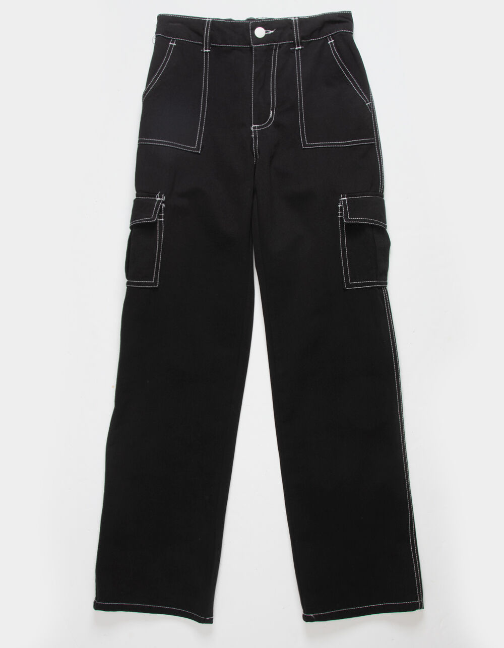 RSQ Girls Twill Cargo Pants - BLACK