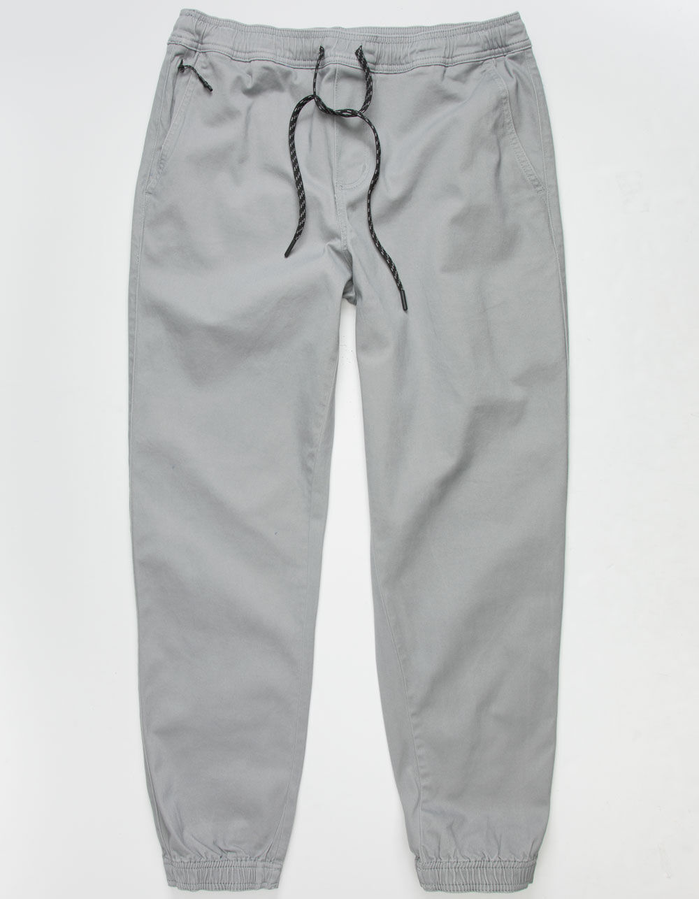 Wholesale Boys Drawstring Twill Uniform Jogger Pants Grey Gray