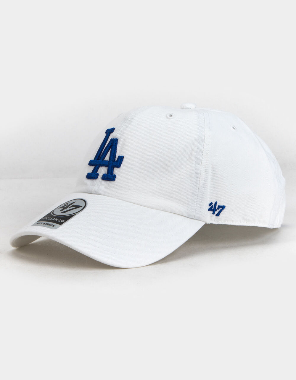 47 BRAND Los Angeles Dodgers 47 Clean Up Strapback Hat - WHITE | Tillys