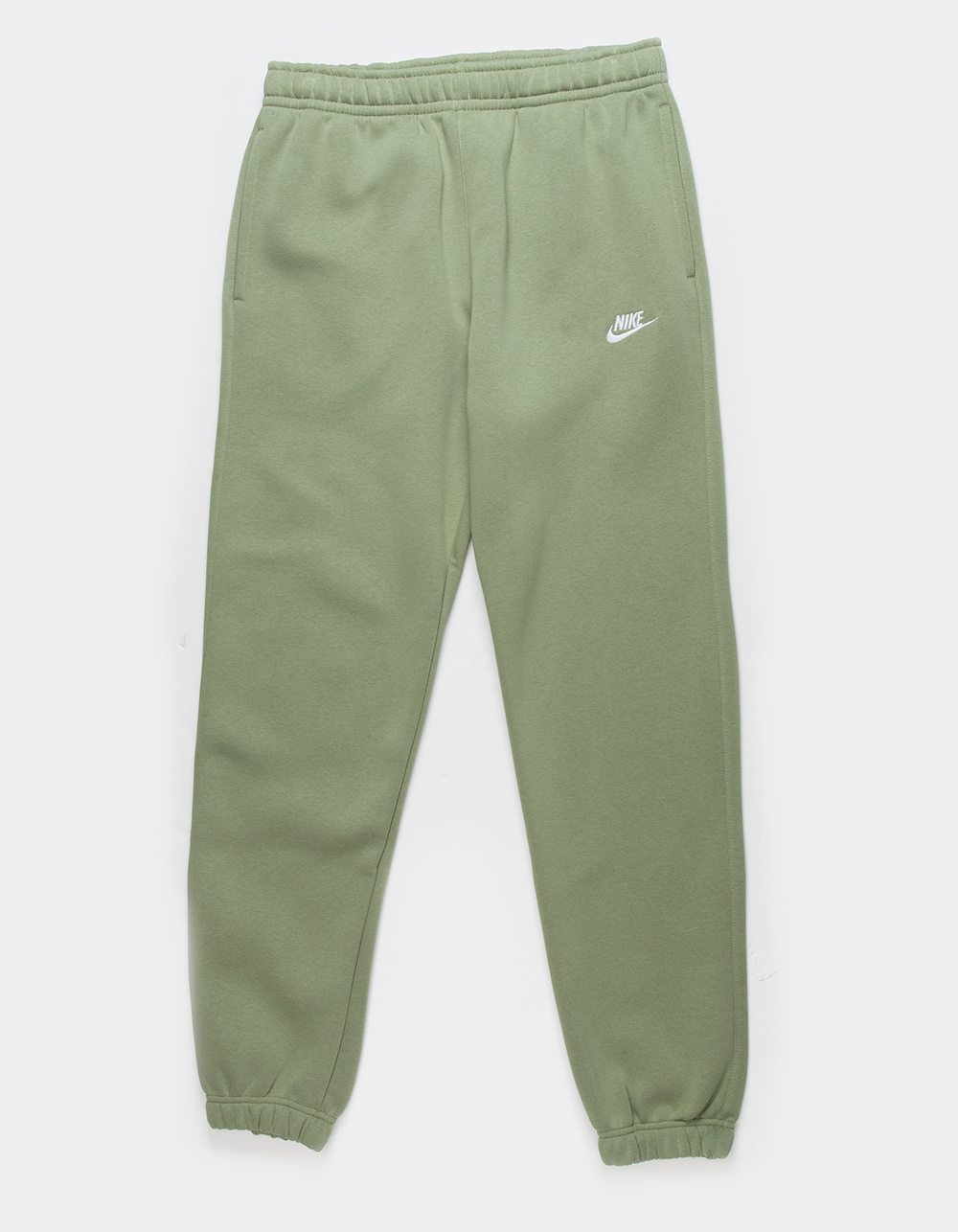 Nike Essentials Fleece cuffed cargo sweatpants in olive green