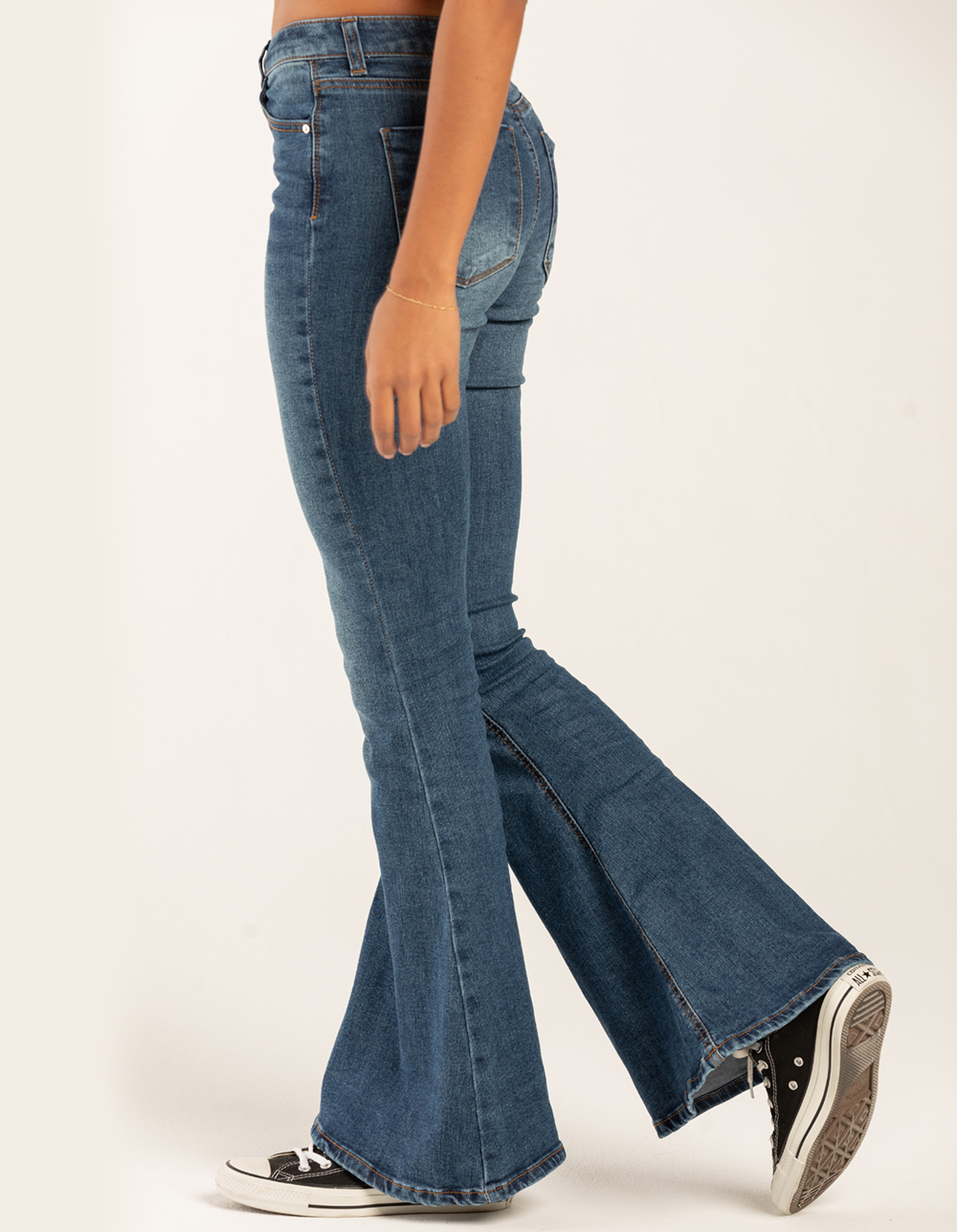 INDIGO REIN High Rise Extreme Flare Womens Jeans - Dark Wash | Tillys