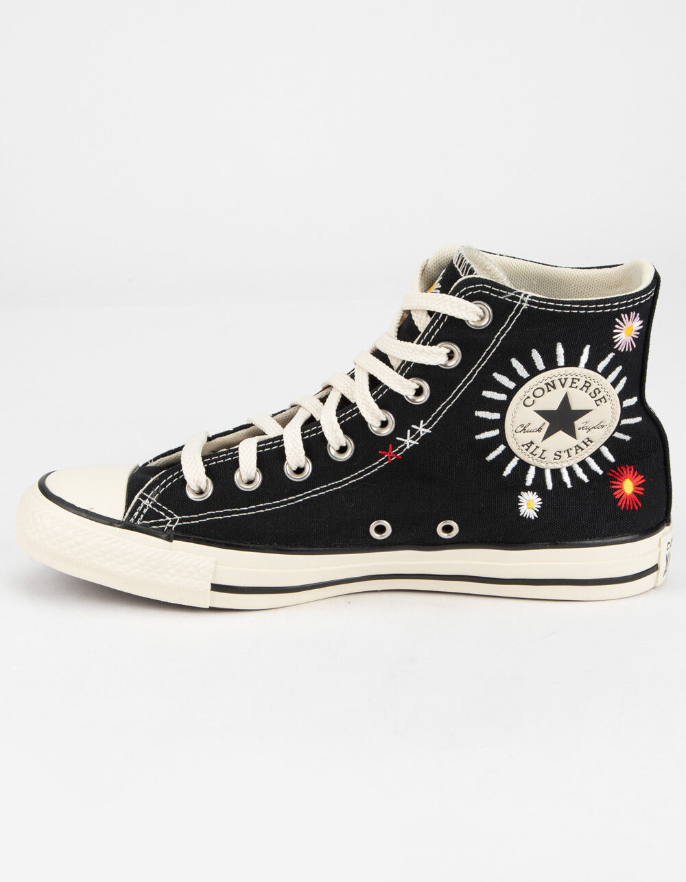 CONVERSE Embroidered Floral Chuck Taylor All Star Womens High Top Shoes ...