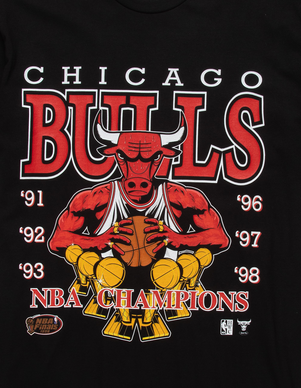 Mitchell & Ness Chicago Bulls NBA Finals Tee - Black - X-Large
