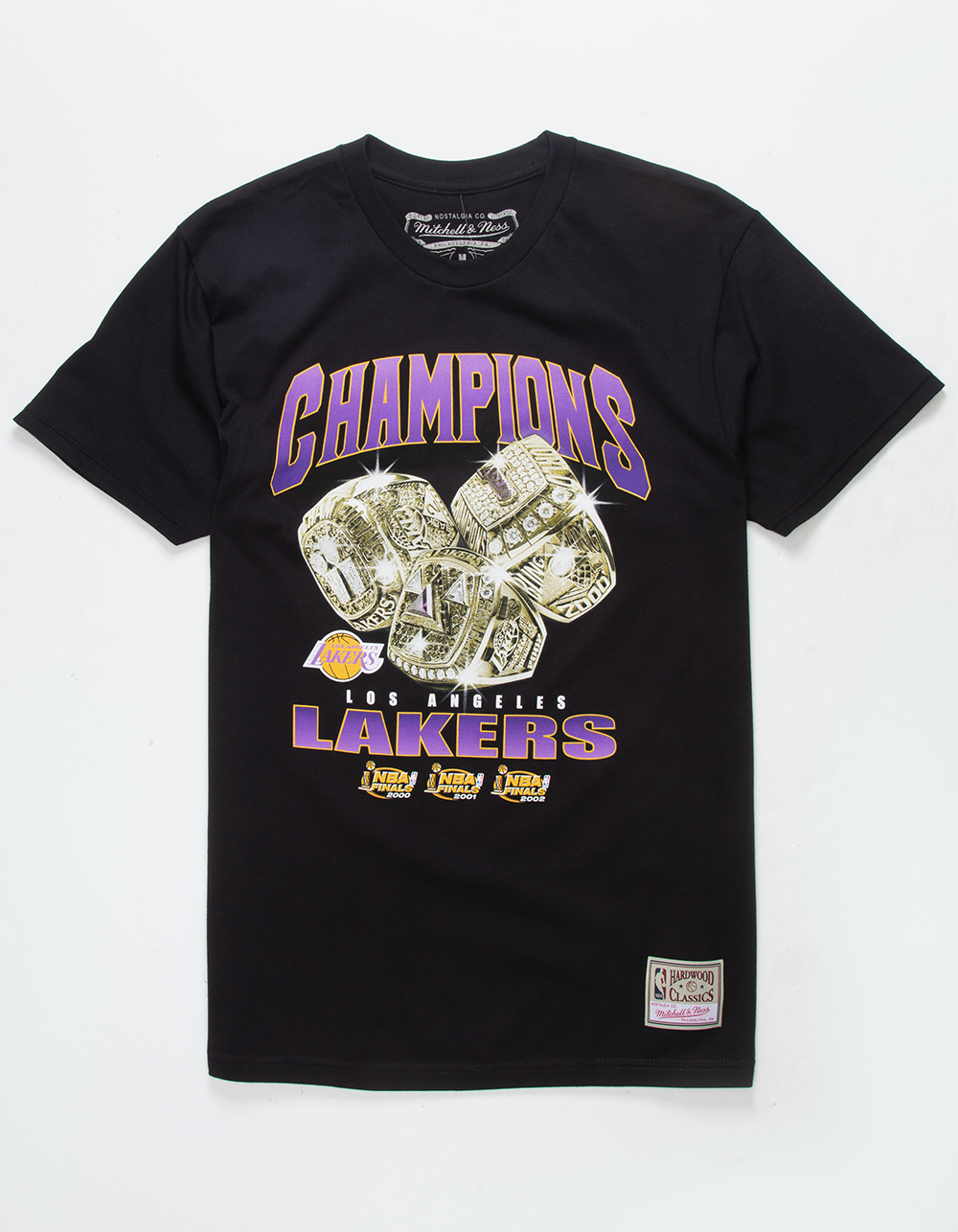  Mitchell & Ness Big Face Short Sleeve Tee Lakers Gold LG :  Sports & Outdoors