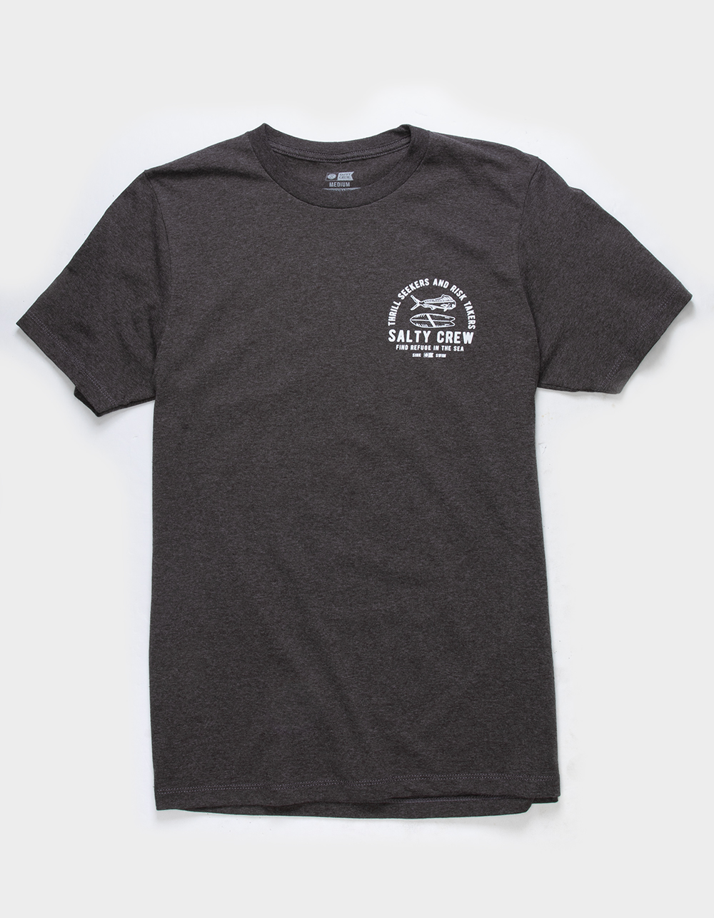 SALTY CREW Lateral Line Mens Tee - CHARCOAL | Tillys