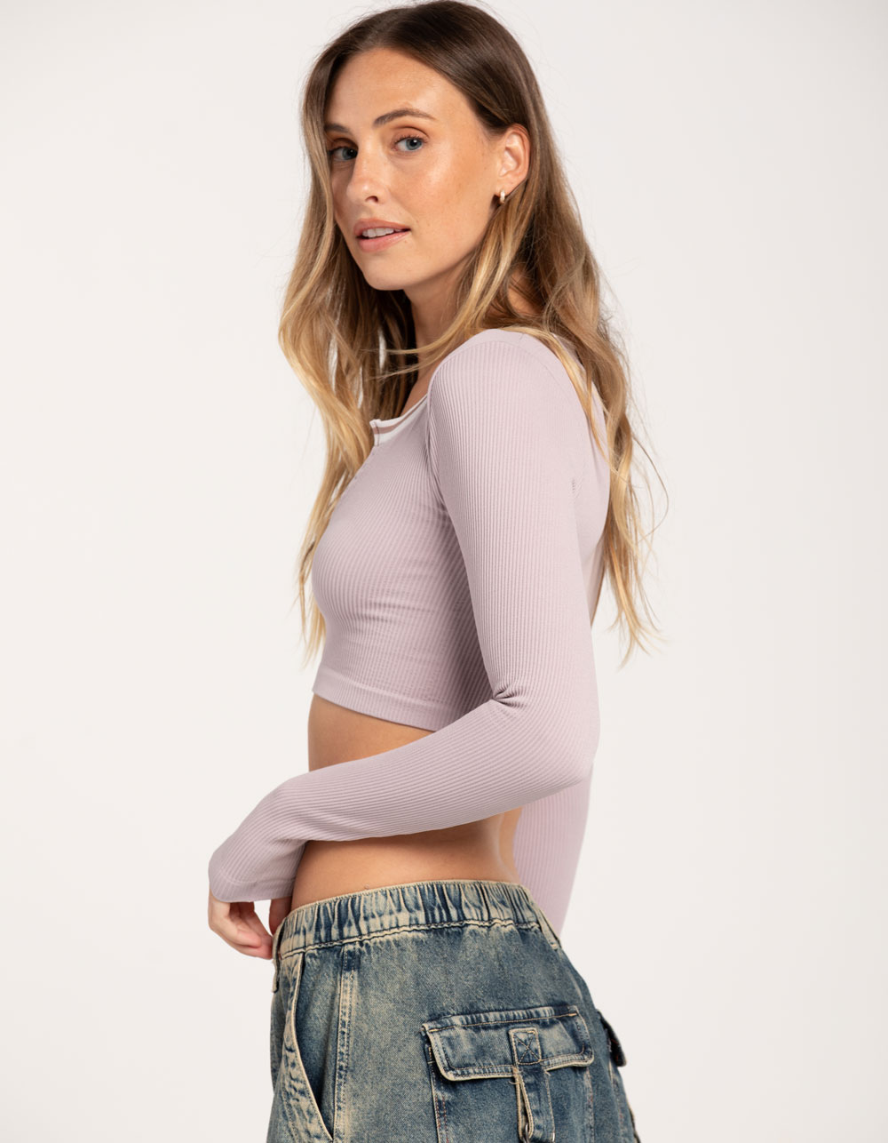 BDG Urban Outfitters Seamless Going For Gold Womens Knit Top