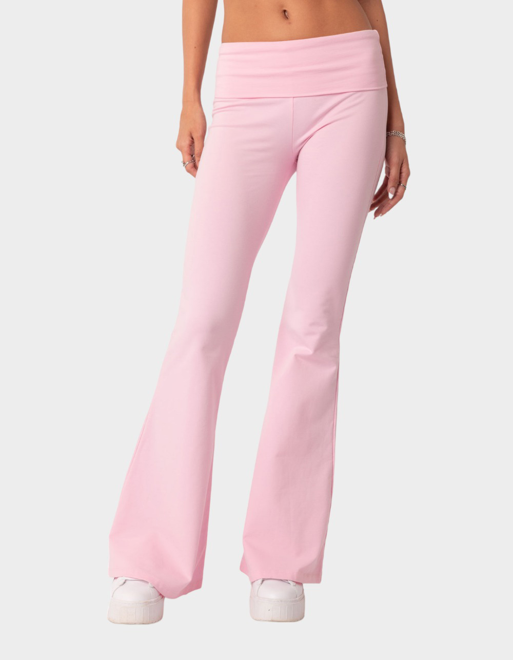 Flared Pants - Pink - Ladies